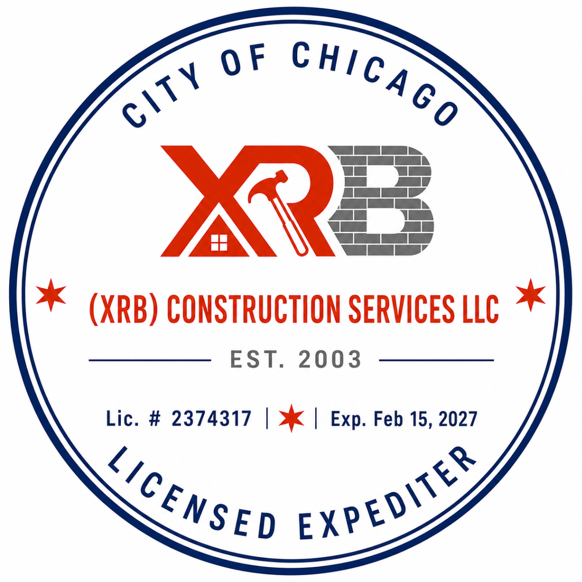 City of Chicago Licensed Expediter · Lic. #2374317
